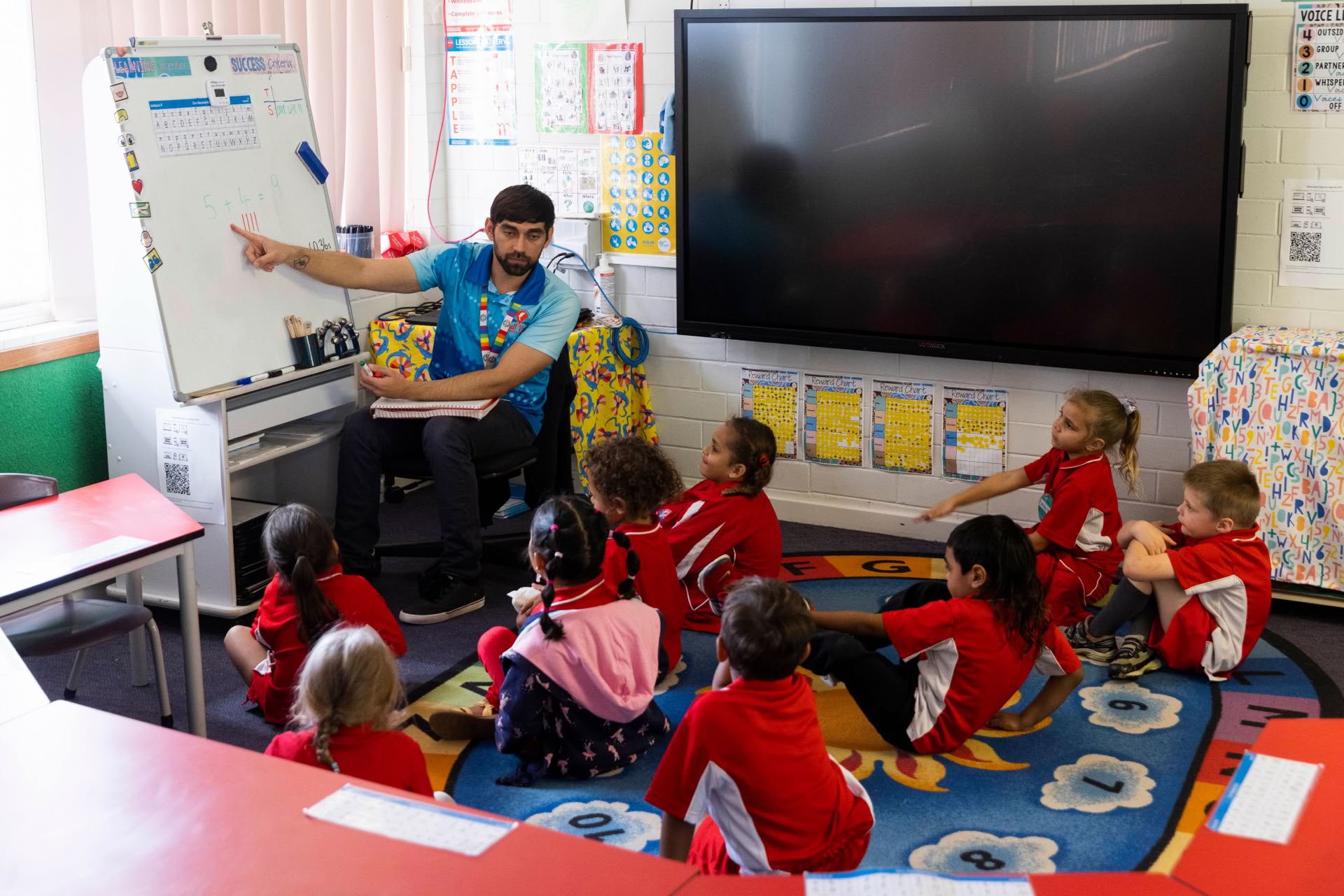 Teachers collaborating during a Mastery Teaching Towards Excellence session
