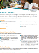 Note Responses to Check for Mastery Poster