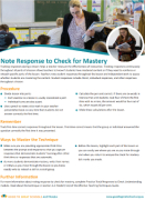 Mastery Criteria Poster