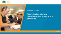 Teach Reading Mastery Transformations – Year 4 and 5