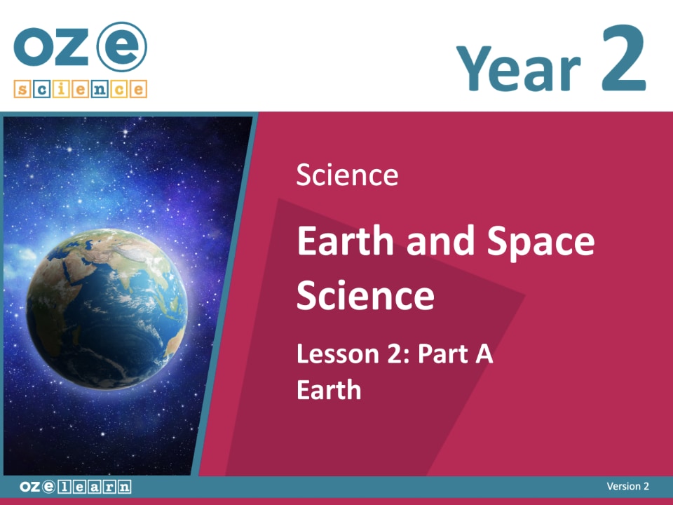 Science – Earth and Space – Version 2 - Good to Great Schools Australia