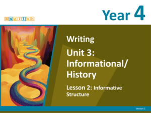Year 4 Lesson 3 Unit 3 main cover