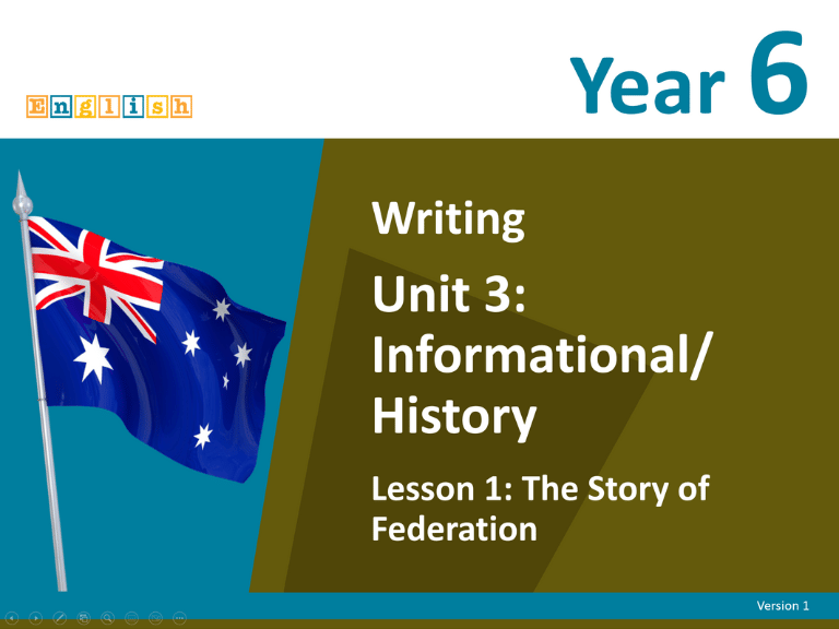 Year 6 Informational History L1 Unit 3 Year 6 Lesson 1 Cover