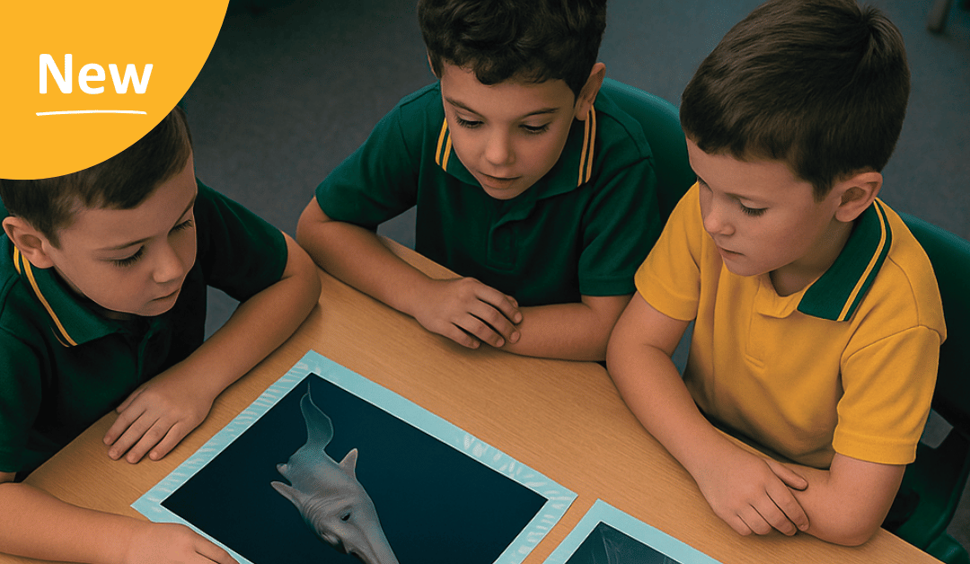 Students working together at a desk